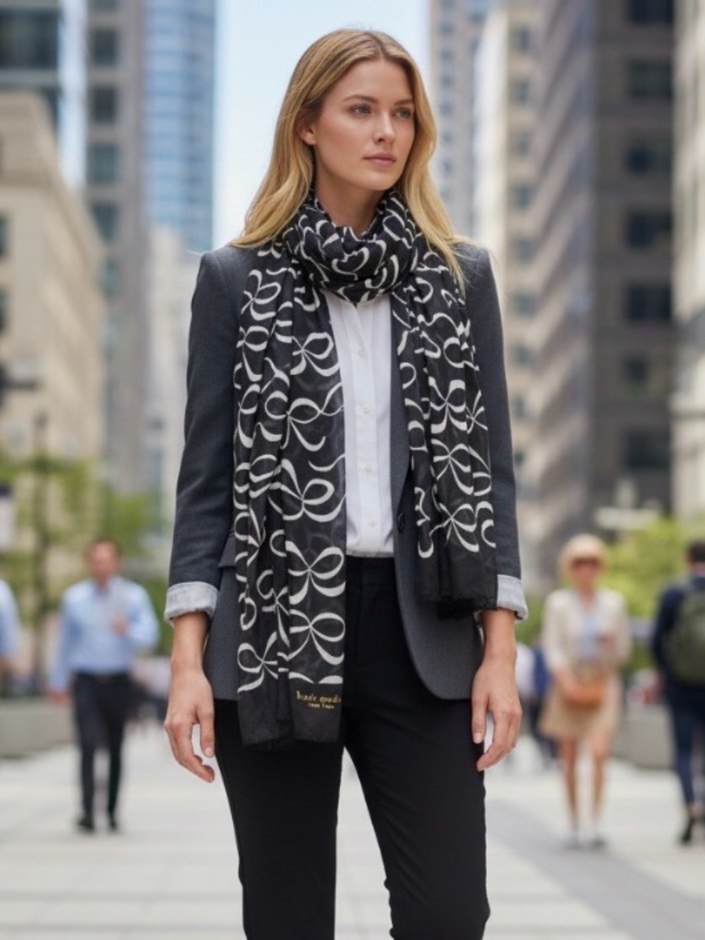 Kate Spade NY Elegant Bow Scarf
